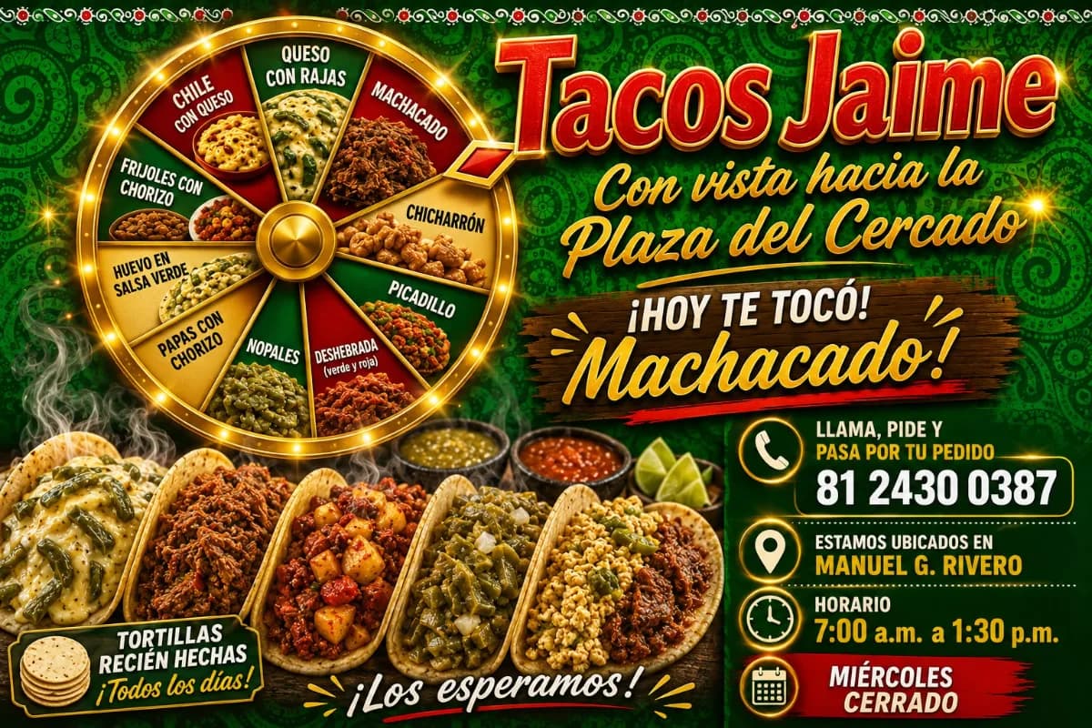 Tacos Jaime — Gastronomía en Santiago, Nuevo León